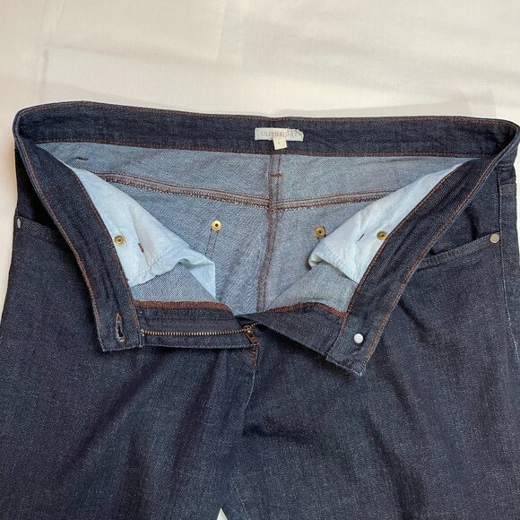 Eileen Fisher Jeans Straight Leg Dark Wash Stretch Size L - Picture 9 of 10